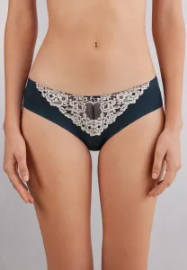 Бесшовные трусы с цветочным рисунком Intimissimi, Blau Intense Blue/Vanilla