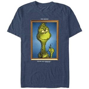 Футболка с рисунком Big & Tall Dr. Seuss Grinch Never Not Grinchy Licensed Character, цвет Navy Heather