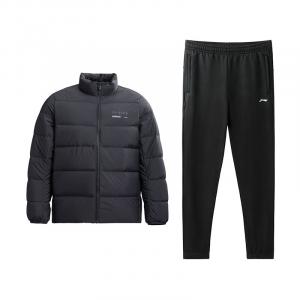 Li Ning Casual Sportswear Men's Li-Ning, черный top+черный pants