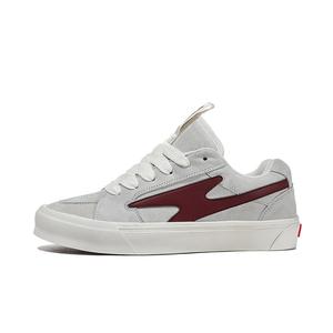 DILPI Низкие, износостойкие, противоскользящие кроссовки для скейтбординга унисекс, серо-красные