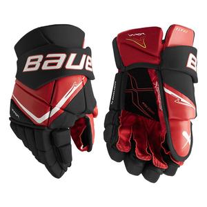 BAUER 2025 New FLY40 хоккейные перчатки, молодежная и взрослая промежуточная модель, защитная экипировка, взрослые 36 см черно-красные