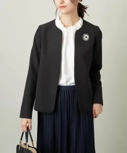 Куртка с двойным крестом и воротником-стойкой Можно стирать/Легкий уход Avv, цвет Black