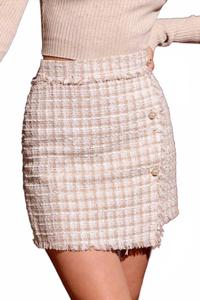 Мини-юбка Theresa в кремовом цвете Blu Pepper