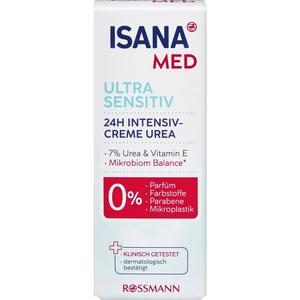 24-часовой интенсивный крем Urea Ultra Sensitive ISANA, 50 ml