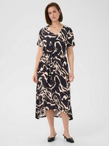 Платье миди Beathe Abstract KAFFE, Black/Multi