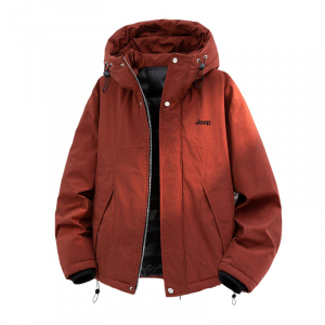 Пуховик Leisure Collection Unisex Jeep, tie-dye clay красный