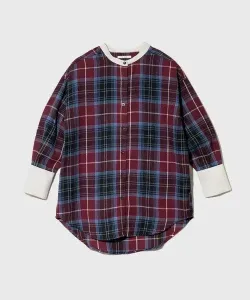 Женская рубашка с воротником-стойкой в клетку "Le Coliric Band Collar Shirt" (Le Coliric Check) Gsc Womens Select, цвет Red