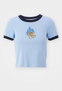 Футболка с принтом LUCKY ROSE RINGER Santa Cruz, синий