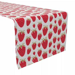 Настольная дорожка, 100 % хлопок, 16x72 дюйма, клубничный десерт.