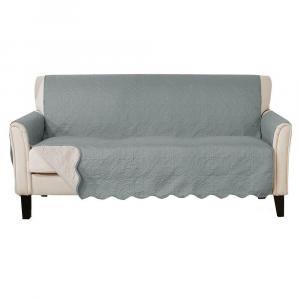 Чехол на диван Great Bay Home Elenor Solid Medallion, цвет Mirage Gray