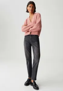 Джинсы средней посадки, прямые, до щиколотки Opus, Mid Iconic Grey