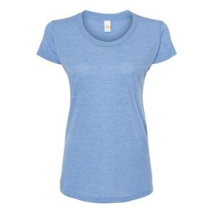 Tultex Женская футболка Slim Fit Tri-blend, цвет Athletic Blue Tri