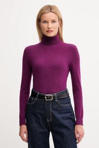 Шерстяной свитер United Colors Of Benetton, фиолетовый