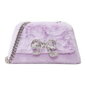 Сумка через плечо Self-portrait женская сиреневая