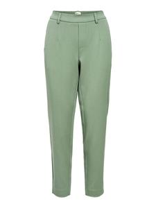 Облегающие брюки в складку спереди OBJECT OBJLisa, цвет Grass green