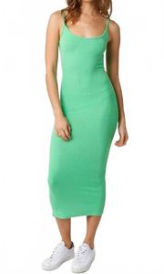Лана приталенное миди-платье в цвете зеленое яблоко OLIVACEOUS
