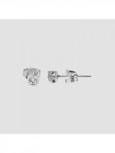 Adeliás Детские серьги - серьги-гвоздики из серебра 925 пробы с кубическим цирконием в серебряной оправе