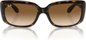 Женские квадратные солнцезащитные очки Ray-Ban RB4389, Havana/Clear Gradient Brown