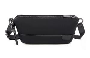 Харрисон Нейлоновая Кожа С Зернистостью Личи Наплечная Сумка Через Плечо Поясная Сумка Мужская Черная TUMI