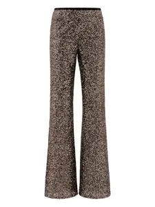 Расклешенные брюки с пайетками F.It, черный