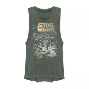 Винтажная футболка с мускулами для подростков с изображением «Звездных войн» и комиксов Star Wars