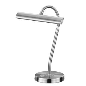 Светодиодная настольная лампа Trio Curtis, никель - 1-световой - серебро