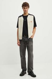 Хлопковая футболка с объемным микро-логотипом GOTS. A.P.C., черный