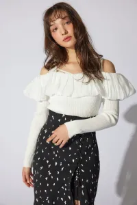 Топ с двухсторонней вязкой в виде воздушных шаров Rienda, цвет Wht