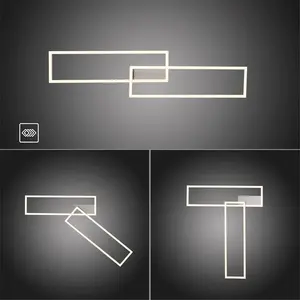 Потолочный светильник IVEN LED-панель 1 шт. теплый белый Just Light, Stahl