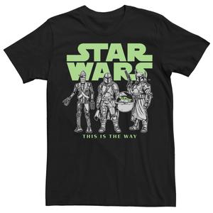 Мужская футболка с логотипом Star Wars The Mandalorian Mandalorian Forces Licensed Character