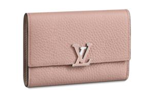 LOUIS VUITTON Кошелёк Capucines Taurillon Calfskin женский Мulan Pink