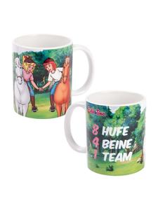 Кружка Биби и Тина - 8 копыт, 4 ноги, 1 команда, 320 мл, разноцветная Bibi und Tina