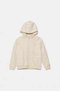 Детская хлопковая толстовка Guess, бежевый