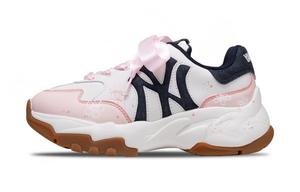 MLB Кроссовки Big Ball Chunky Flower Butterfly Love, устойчивые к скольжению, низкие, унисекс, белые