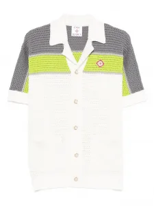 Рубашка с коротким рукавом на пуговицах Casablanca, белый