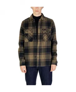 Зеленая клетчатая рубашка Only & Sons, мультиколор