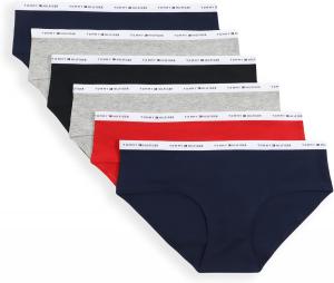 Женские хлопковые трусики-хипстеры Tommy Hilfiger, упаковка, Navy /Red /Heather Grey /Black /Heather Grey