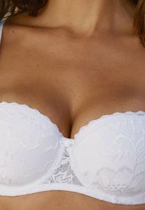 Бюстгальтер балконет LASCANA, белый