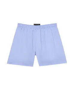Хлопковые боксерские шорты с микроэффектом Brooks Brothers, синий