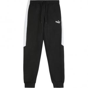 Брюки с контрастными вставками вязаные спортивные штаны мужские PUMA, черный