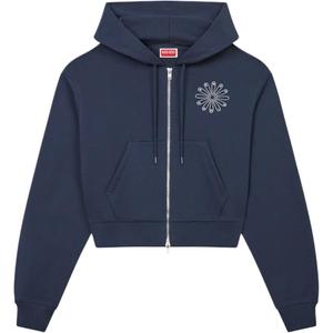 Куртка с капюшоном на молнии Kenzo, темный синий