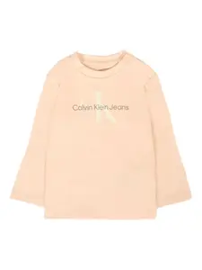 Толстовка с логотипом Calvin Klein Kids, розовый