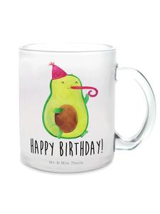 Кружка в форме авокадо с надписью на прозрачном фоне Mr. & Mrs. Panda