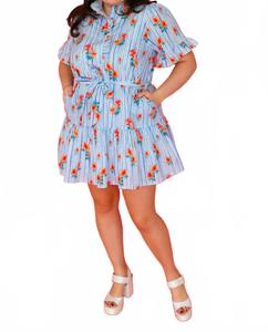 Уиллоу цветочное мини-платье в мульти Entro