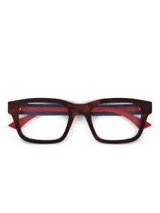 Очки в прямоугольной оправе Gucci, коричневый