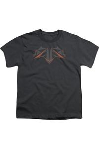 Футболка с коротким рукавом для детей с логотипом Batman против Superman Gildan, Charcoal