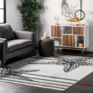 Ковер для помещений nuLOOM, 92 x 153 см, Performance, без ворса, тканый для помещений с высокой проходимостью, для гостиной, спальни, дома, Minnie Beige