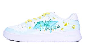 Li-Ning Li Ning Floating Boat устойчивые к истиранию нескользящие низкие кроссовки для скейтбординга женские Cyan Yellow