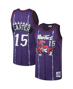Мужская фиолетовая майка Vince Carter Toronto Raptors Big and Tall Hardwood Classics Mitchell & Ness