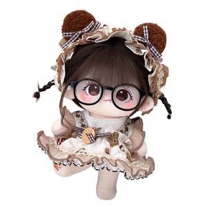 Хлопковая кукла, которую трудно утешить плюшевая кукла высотой 20 см MENGWAGONGDIAN, черный